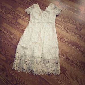 White lace dress